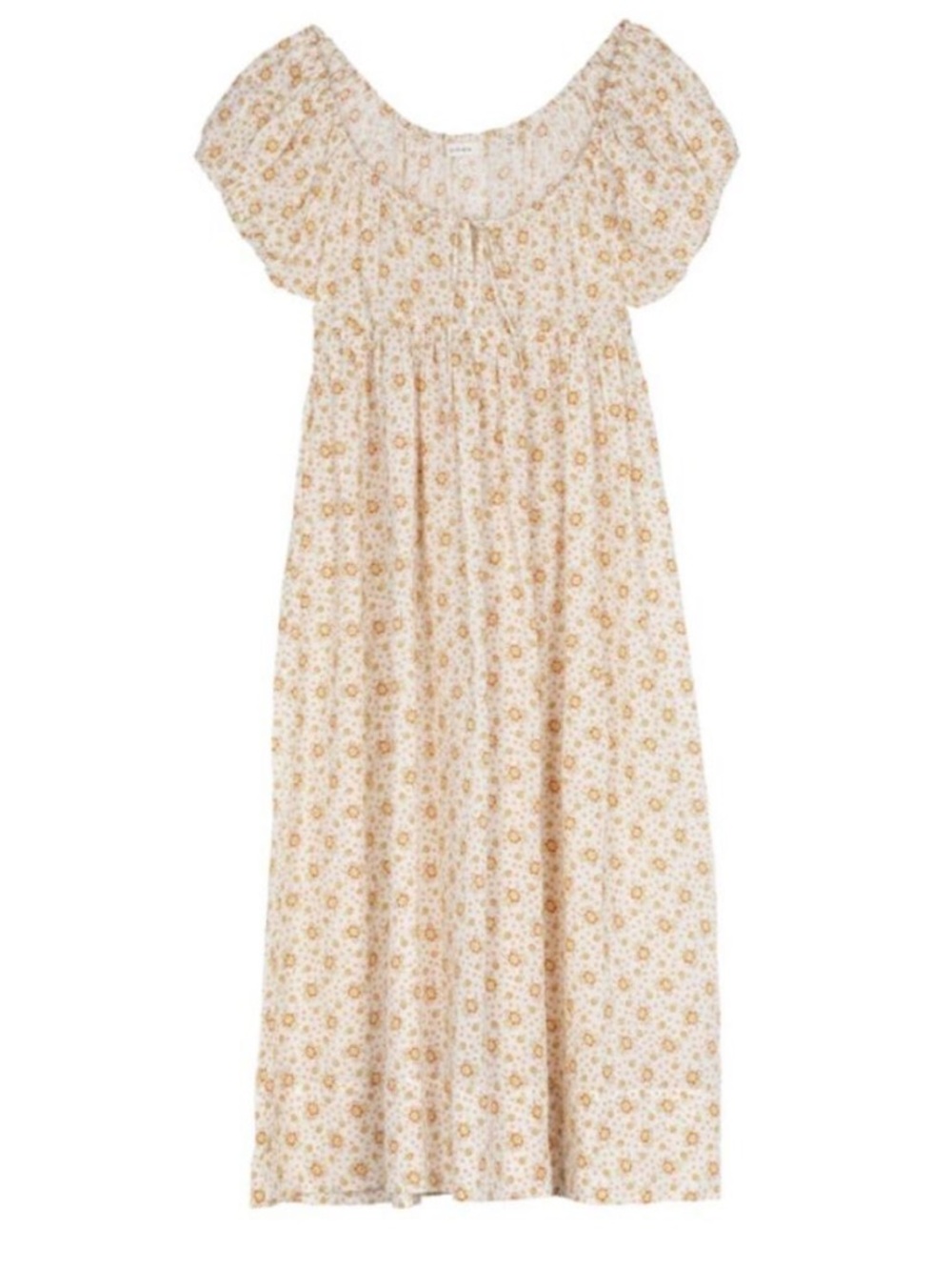 Doen Piazza Dress in Alabaster Countryside